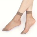 10 Pairs Solid Nylon Socks, Soft & Lightweight Elastic Short Socks, Women'S Stockings & Hosiery - Image 7