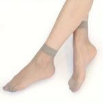 10 Pairs Solid Nylon Socks, Soft & Lightweight Elastic Short Socks, Women'S Stockings & Hosiery - Image 3