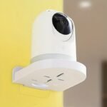 Wall-Mounted Camera Holder With Suction Cup/Adhesive Installation - No Drill Required, White Modern Design With Mounting Bracket & Stand, Compatible With / Cctv Cameras, Easy Installation For Home/Office/Door/Window Surveillance, Space-Saving Design - Image 6