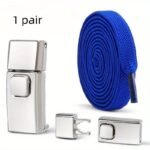 8Mm 2024 No Tie Shoe Laces Press Lock Insert Fixed Shoelaces Without Ties Elastic Laces Sneaker Adult Flat Shoelace For Shoe - Image 6