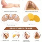 4 Pairs Comfortfit Polyester Shoe Filler Inserts - Non-Slip Adhesive Heel Grips For Loose-Fitting Shoes, Comfort Protectors, Secure Shoe Fit | Textured Insole Design | Polyester Fiber Construction, Shoe Accessories - Image 7