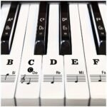 Piano Keyboard Stickers For Learning Notes - Removable, Bold Large Letter Labels For 88/61/54/49/37 Keys - Ideal For Beginners - Image 3