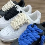 1Pair Handwoven Cotton Hemp Rope Shoelaces, Thickened Shoelaces For Canvas Shoes, Bold Twisted Thread Weaving Shoelaces For Sports Shoes - Image 8