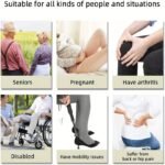 1Pc Retractable Stainless Steel Shoe Horn, Durable Shoe Spoon, No Need To Bend Down, Shoe Wear Assistant For Pregnant Women, Seniors - Image 2