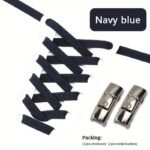 1Pair Stylish Comfortable Shoelaces With Buckles For Sneakers, Lazy Shoelaces - Image 18
