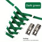 1Pair Stylish Comfortable Shoelaces With Buckles For Sneakers, Lazy Shoelaces - Image 13