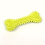 Polka Dot Bone-Shaped Dog Chew Toy - Durable Rubber Toothbrush Stick For Teeth Cleaning, Training & Play - Image 10
