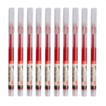 10Pcs/Straight Liquid Ball Pen Quick Drying Test Signature Gel Pen 0.5Mm Black Blue Ink School Office Student Ball Pen Stationery School Rollerball Pen - Image 4