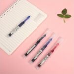10Pcs/Straight Liquid Ball Pen Quick Drying Test Signature Gel Pen 0.5Mm Black Blue Ink School Office Student Ball Pen Stationery School Rollerball Pen - Image 9