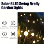 6/8/10-Light Solar Lawn Lamp For Yard, Illuminated Diode Wind Drive Firefly Ground Stake Light, Garden Ramadan Decoration Festival Lamp, Energy-Efficient Switch Control, Detachable Spotlight, Plastic Material, Solar-Powered, Outdoor Lighting - Image 6