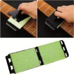 1Pc Black Guitar String Cleaner Brush Board Scrubber - Fingerboard Rub Cleaning Tool For Acoustic Electric Bass Maintenance Care Accessories, Acoustic Guitar Accessories