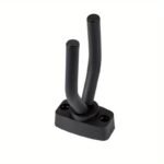 Adjustable Wall-Mounted Guitar Holder, Stainless Steel Non-Slip Sponge Stand, Easy Install, Black, For Guitars, Ukulele, Violin - Instrument Display Hanger - Image 10
