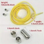 Quick-Tie Elastic Shoelaces For Sneakers - 1 Pair, 100.08Cm Length, No-Tie Design With Metal Lock, Durable Nylon, Multiple Colors Available - Image 2