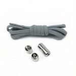 Quick-Tie Elastic Shoelaces For Sneakers - 1 Pair, 100.08Cm Length, No-Tie Design With Metal Lock, Durable Nylon, Multiple Colors Available - Image 7