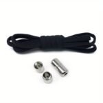 Quick-Tie Elastic Shoelaces For Sneakers - 1 Pair, 100.08Cm Length, No-Tie Design With Metal Lock, Durable Nylon, Multiple Colors Available - Image 3