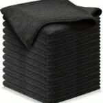 12 Pack Microfiber Cleaning Towels - Scratch-Free, Fast-Drying, Super-Absorbent Dishwashing Cloths - Multipurpose Stain-Hiding Boat& Kitchen & Household Cleaning Rags - Image 7