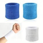 1Pc High Stretch Polyester Compression Arm Sleeve - Solid Color, Woven, Medium Stretch Fabric For Sports & Fitness - Ideal For Tennis, Badminton, Gym, Football - Fits Up To 70Kg - Image 12