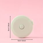 1Pc 60-Inch Retractable Double-Sided Mini Soft Tape Measure - Portable One-Click Ruler With Dual Hooks For Sewing, Tailoring, Knitting Crafts & Body/Fabric Measurement, Tape Measure For Sewing, Sewing Essential, Tailoring Tool, Compact Design, Durable Mechanism, Smooth Casing, Body Measurement, Sturdy Construction, Diy Hobbyists - Image 4