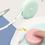 1Pc 60-Inch Retractable Double-Sided Mini Soft Tape Measure - Portable One-Click Ruler With Dual Hooks For Sewing, Tailoring, Knitting Crafts & Body/Fabric Measurement, Tape Measure For Sewing, Sewing Essential, Tailoring Tool, Compact Design, Durable Mechanism, Smooth Casing, Body Measurement, Sturdy Construction, Diy Hobbyists - Image 7