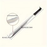 Ergonomic Stainless Steel Shoehorn With 41.91Cm Long Handle - Ideal For Seniors & Mobility-Impaired, Easy Grip Metal Shoe Puller - Image 4