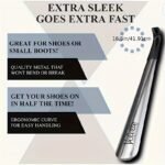 Ergonomic Stainless Steel Shoehorn With 41.91Cm Long Handle - Ideal For Seniors & Mobility-Impaired, Easy Grip Metal Shoe Puller - Image 5