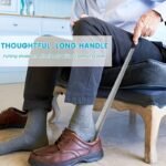 Ergonomic Stainless Steel Shoehorn With 41.91Cm Long Handle - Ideal For Seniors & Mobility-Impaired, Easy Grip Metal Shoe Puller - Image 2