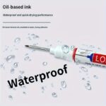 12Pcs Precision Deep Hole Markers - 20Mm Long Nib, Waterproof Ink Pens For Woodworking, Metal & Plastic - Red, Blue, Green, Black - Image 12