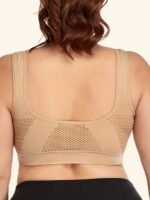 Women'S Bra 1Xl-5Xl Shock Absorption Breathable Mesh Hollow Out Wide Shoulder Straps Removable Pads U-Shaped Back Large Size Tank Top For Daily Wear, Suitable For All Seasons - Image 7