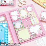 Hello Kitty Sticky Memo Book: 2 Letter Paper Designs + 11 Sticky Note Designs, 30 Sheets Each, Total 330 Sheets - A5 Size - Available In 6 Sanrio Character Covers - Perfect For Notes, Memos, And Gifts - Image 6