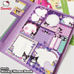 Hello Kitty Sticky Memo Book: 2 Letter Paper Designs + 11 Sticky Note Designs, 30 Sheets Each, Total 330 Sheets - A5 Size - Available In 6 Sanrio Character Covers - Perfect For Notes, Memos, And Gifts - Image 3