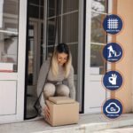 Contemporary Magnetic Screen Door - Self-Sealing, Heavy Duty, Hands-Free Mesh Partition Keeps Bugs Out - Satin Weave, Linen-Like Material, Space-Themed, For Various Room Types, No Electricity Or Battery Needed - Image 5