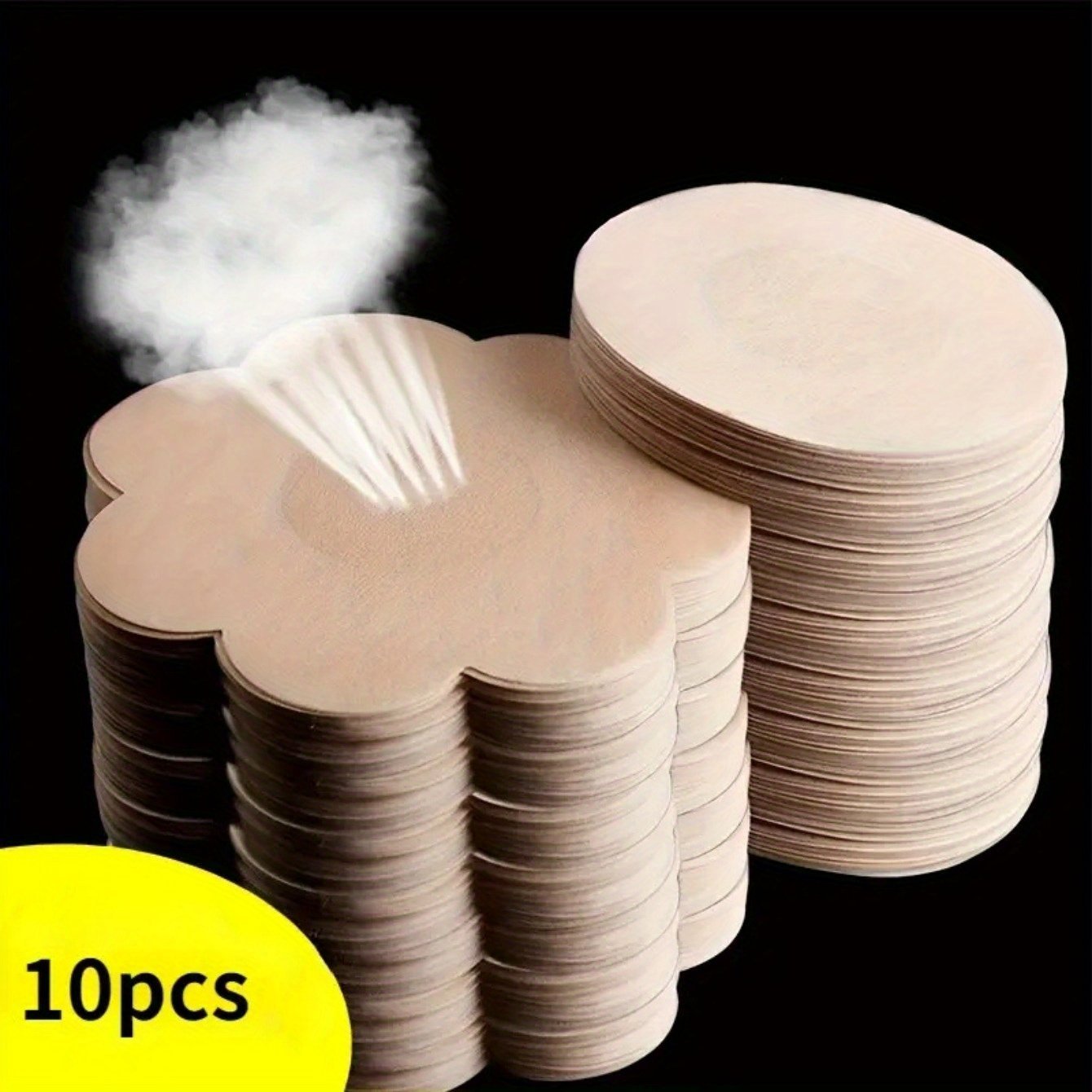 product-open-2024-07-24-1721792556299-174cd4d2437a4fc3a55f28cd75092bb9-goods.jpeg 10/50/100Pcs Disposable Strapless Self-Adhesive Breast Lift Pasties - Floral Design, Wireless Support, Opaque Coverage For Women, Gym, Swimwear, Sleep - Single-Use Adhesive Backing, No Washable Care, Breast Lift Tape, Discreet Underwear, Comfortable Fit - Image 1