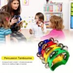 Colorful Handheld Tambourine With 4 Bells - Durable Plastic Percussion Instrument For Youngsters & Adults, Ideal For Parties, Concerts & Rhythm Enthusiasts, Tambourine For Adults - Image 14