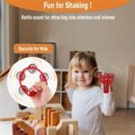 Colorful Handheld Tambourine With 4 Bells - Durable Plastic Percussion Instrument For Youngsters & Adults, Ideal For Parties, Concerts & Rhythm Enthusiasts, Tambourine For Adults - Image 8