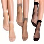 30/20/10Pcs Women'S Ultra-Thin Sheer Crystal Mesh Ankle Socks - High Elastic Breathable Nylon, Sweat-Absorbing Anti-Friction, Elegant Solid Color (Black/Nude/Gray//Wheat/Coffee) For Everyday & Formal Wear, Comfortable Hosiery, Highelasticity Nylon - Image 2