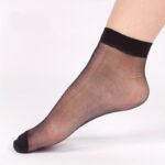 30/20/10Pcs Women'S Ultra-Thin Sheer Crystal Mesh Ankle Socks - High Elastic Breathable Nylon, Sweat-Absorbing Anti-Friction, Elegant Solid Color (Black/Nude/Gray//Wheat/Coffee) For Everyday & Formal Wear, Comfortable Hosiery, Highelasticity Nylon - Image 4