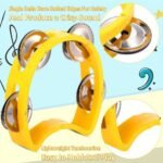Mini Size 1Pc Plastic Percussion Tambourine For Baby Hand Tambourine Musical Instrument 4 Bells On Abs Tambourine Musical Rhythm Instrument Hand Held Percussion Drum For Party Performance Concert, Tambourine For Church, Tambourine Wedding, Tambourine High Quality, Tambourine For Wedding, Tambourines For Wedding, Professional Tambourine, Music Instruments Tambourine, Tambourine For Party, Tambourines For Party, Colourful Handheld Tambourine, Tambourine Round, Small Tambourine - Image 4