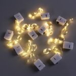 5/10Pcs Led Fairy Lights - Battery Operated, Silvery Wire String Lights For Diy Weddings, Parties, Bedrooms & More - 20 Led Firefly Starry Sky Moon Lights For Festive Decor