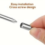 40Pcs Heavy-Duty Metal Shelf Support Pins With Anti-Slip Sleeves - Self-Tapping Screws, Self-Tapping Screws For Cabinet Partition, Laminate Board Brackets, | Modern Shelf Design | Durable Metal Pins, Shelf Brackets & Supports - Image 6