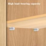 40Pcs Heavy-Duty Metal Shelf Support Pins With Anti-Slip Sleeves - Self-Tapping Screws, Self-Tapping Screws For Cabinet Partition, Laminate Board Brackets, | Modern Shelf Design | Durable Metal Pins, Shelf Brackets & Supports - Image 7