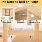 40Pcs Heavy-Duty Metal Shelf Support Pins With Anti-Slip Sleeves - Self-Tapping Screws, Self-Tapping Screws For Cabinet Partition, Laminate Board Brackets, | Modern Shelf Design | Durable Metal Pins, Shelf Brackets & Supports - Image 5