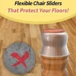 16Pcs Chair Leg Protectors With Non-Slip Felt Pads - Clear Round Table Base Covers For Floor Protection - Image 12