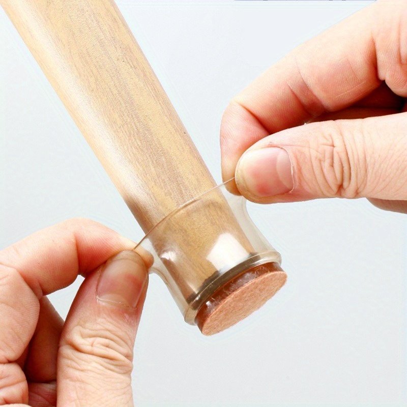 product-open-2024-08-22-1724324685906-d98fe5da11e44028a7f1ea2c02169ac4-goods.jpeg 16Pcs Chair Leg Protectors With Non-Slip Felt Pads - Clear Round Table Base Covers For Floor Protection - Image 1