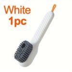 Luxury Soft Bristle Shoe Brush With Liquid Holder - Multifunctional Press-On Household Cleaning Tool - Long Handle, Easy To Use, Space-Saving Design, Ideal For Cleaning Sneakers, Boots - Pp Material - Image 3