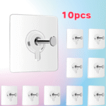 10Pcs Self-Adhesive Wall Hooks, 5.9Kg Capacity, No Nails Needed For Hanging Pictures & More - Image 2