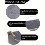 1Pc Fukuchong Vinyl Felt Dog Toy Storage Basket - Pet Toy Organizer Chest With Handles, No Battery Required - Image 7