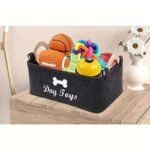 1Pc Fukuchong Vinyl Felt Dog Toy Storage Basket - Pet Toy Organizer Chest With Handles, No Battery Required - Image 5