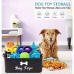 1Pc Fukuchong Vinyl Felt Dog Toy Storage Basket - Pet Toy Organizer Chest With Handles, No Battery Required - Image 6