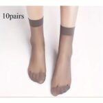 10 Pairs Of Thin Stockings For Women, Stockings Summer Thin And Transparent Short Socks, Women'S Stockings And Stockings Sweat-Absorbent And Breathable - Image 7