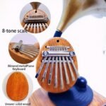 8-Tone Kalimba Finger Piano, High-Quality Miniature Handheld Keyboard, Portable Party Gift For Ages 14+, No Power Required, Artificial Wood Material, Home & Kitchen Party Supplies - Image 4